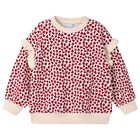 Girls Beige & Red Heart Sweatshirt , 2, hi-res