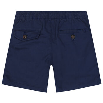 Boys Navy Logo Shorts