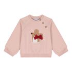 Baby Girls Pink & Beige Tracksuit Set, 1, hi-res