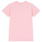 Girls Pink Logo Dress, 1, hi-res