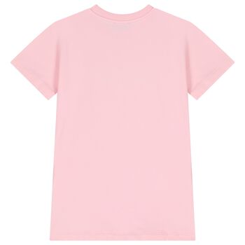 Girls Pink Logo Dress