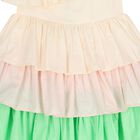Girls Ivory Ruffled Dress, 1, hi-res