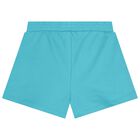 شورت للبنات باللون الفيروزي , 1, hi-res