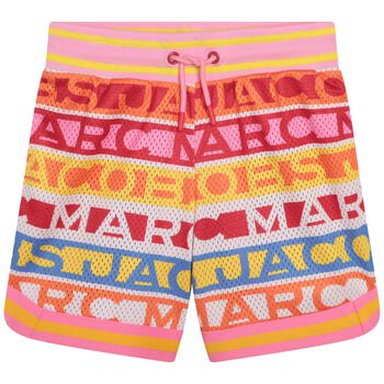 Girls Multi-Colored Logo Shorts