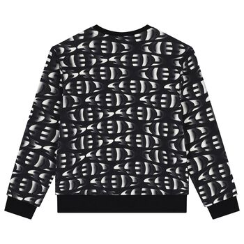 Boys Black Logo Sweatshirt