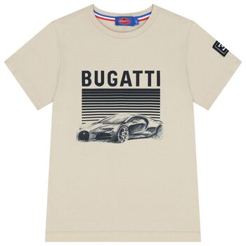 Boys Beige Logo T-Shirt