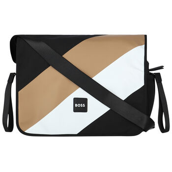 Black, White & Beige Logo Changing Bag