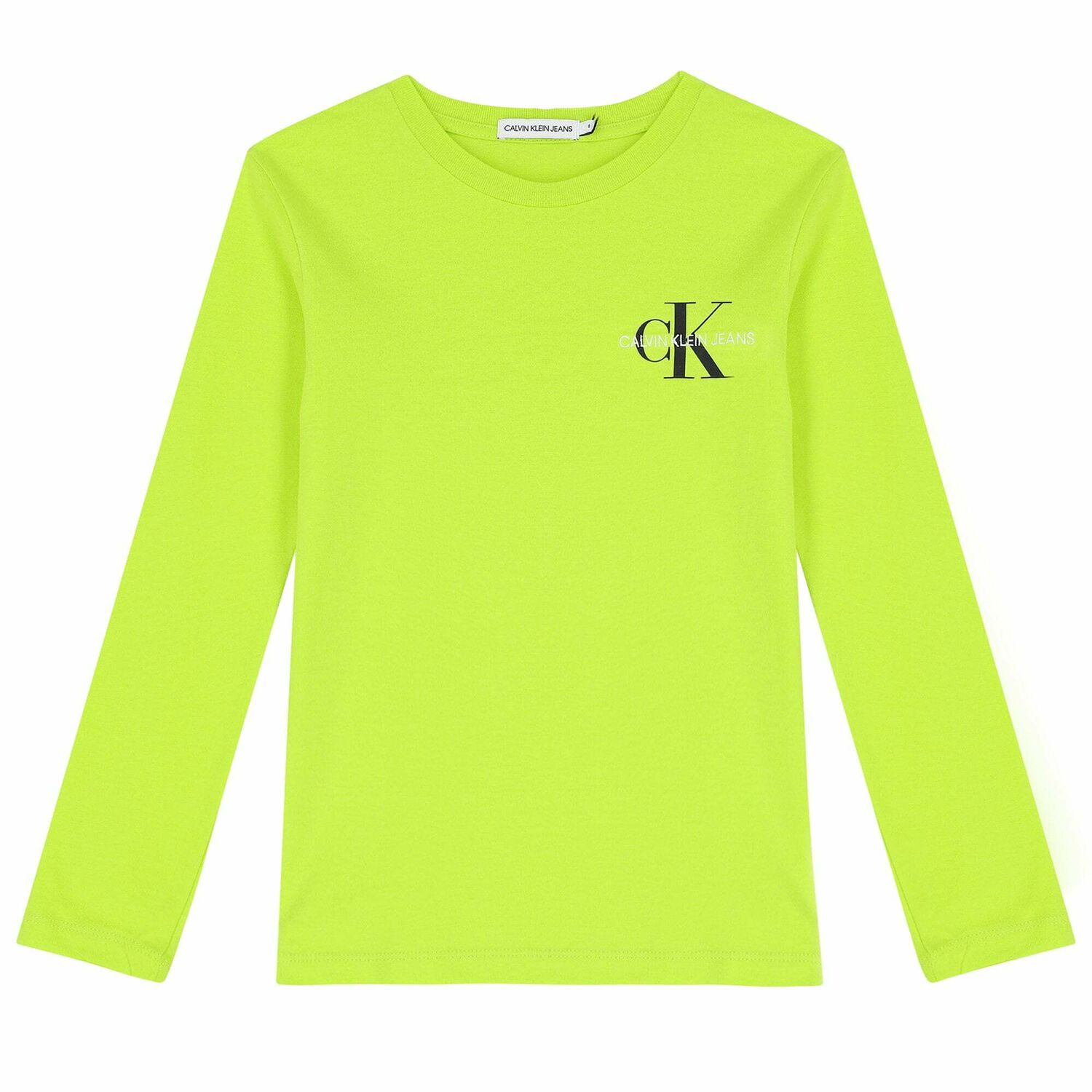 Boys Green Logo Long Sleeve Top, 2, hi-res image number null