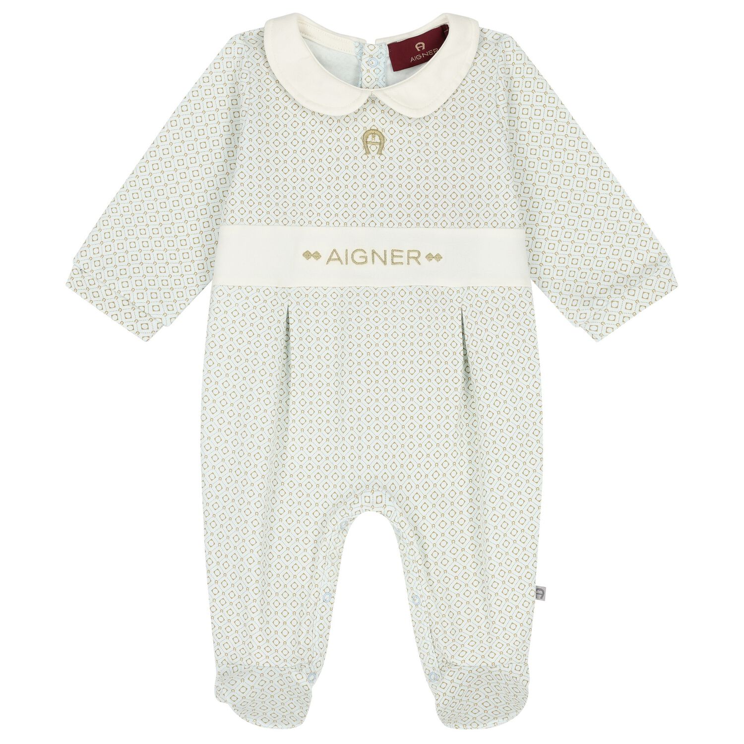 Baby Boys Blue Logo Babygrow, 2, hi-res image number null
