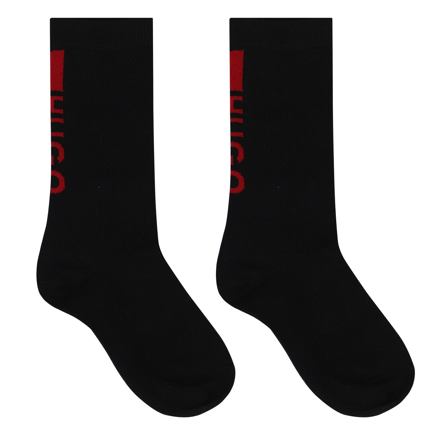 Boys Black & White Logo Socks (2 Pack), 1, hi-res image number null