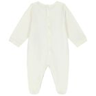 Ivory & Gold Logo Babygrow, 1, hi-res