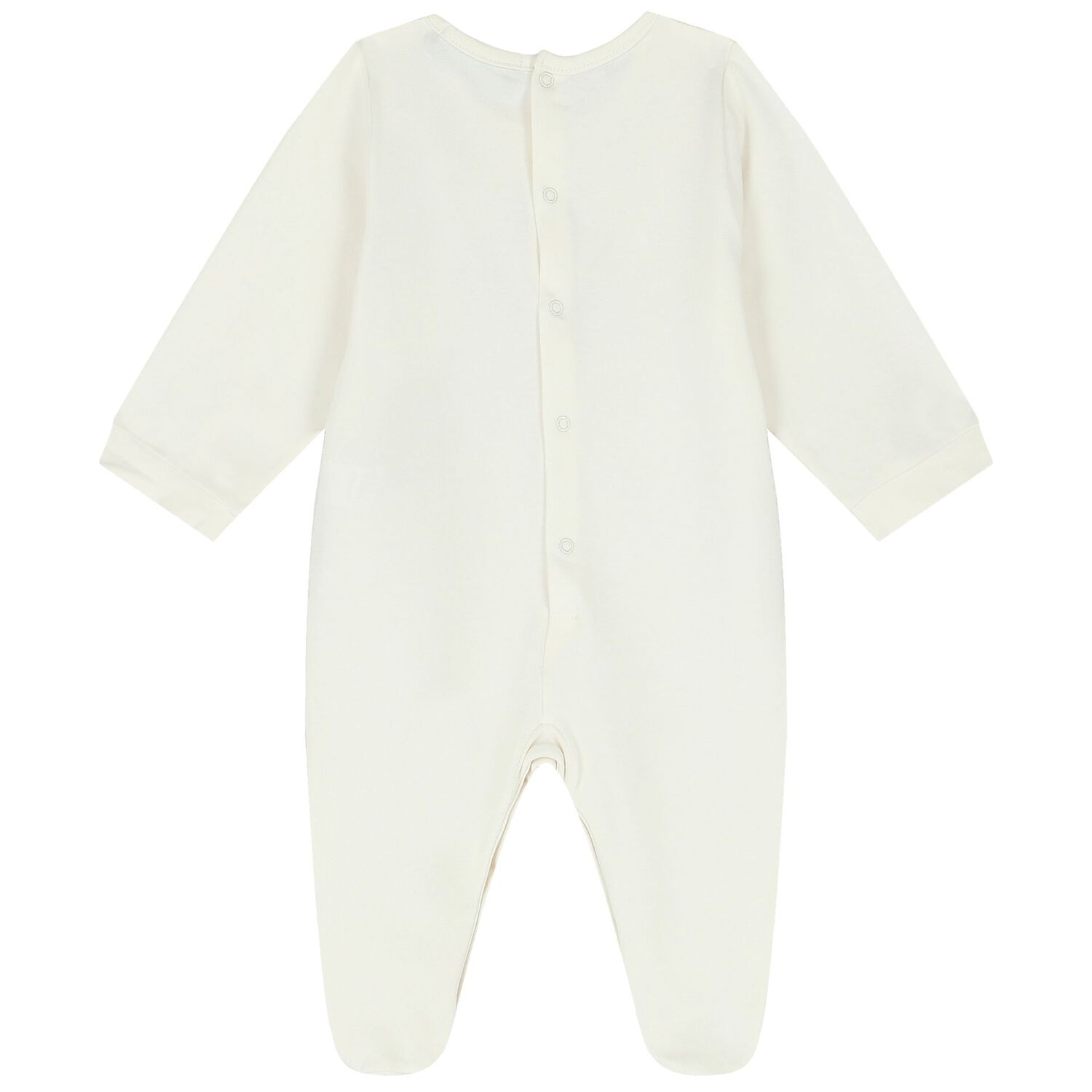 Ivory & Gold Logo Babygrow, 1, hi-res