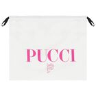 Baby Girls Ivory & Pink Iride Ruffle Blanket, 2, hi-res