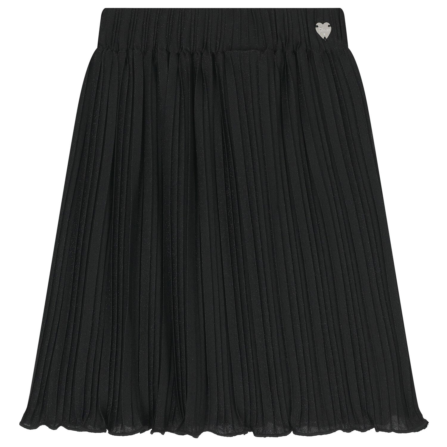 Girls Black Pleated Skirt, 1, hi-res