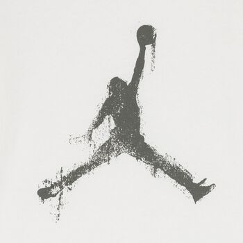 توب باكمام طويله بشعار جوردان باللون الابيض 