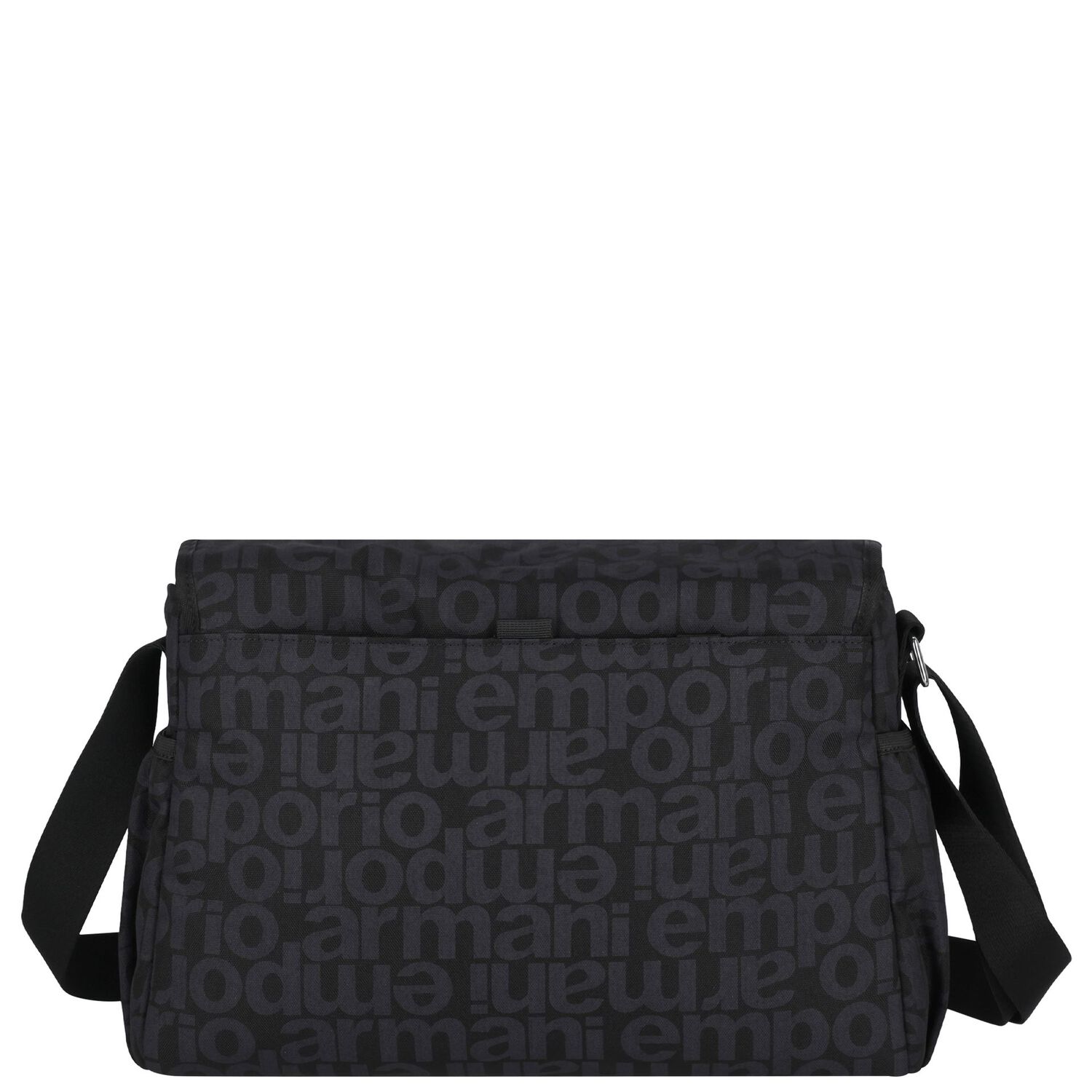 Black Logo Baby Changing Bag, 1, hi-res