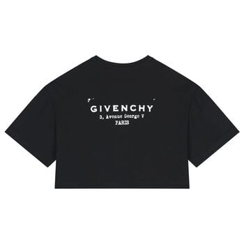 Girls Mini Me Black Logo T-Shirt