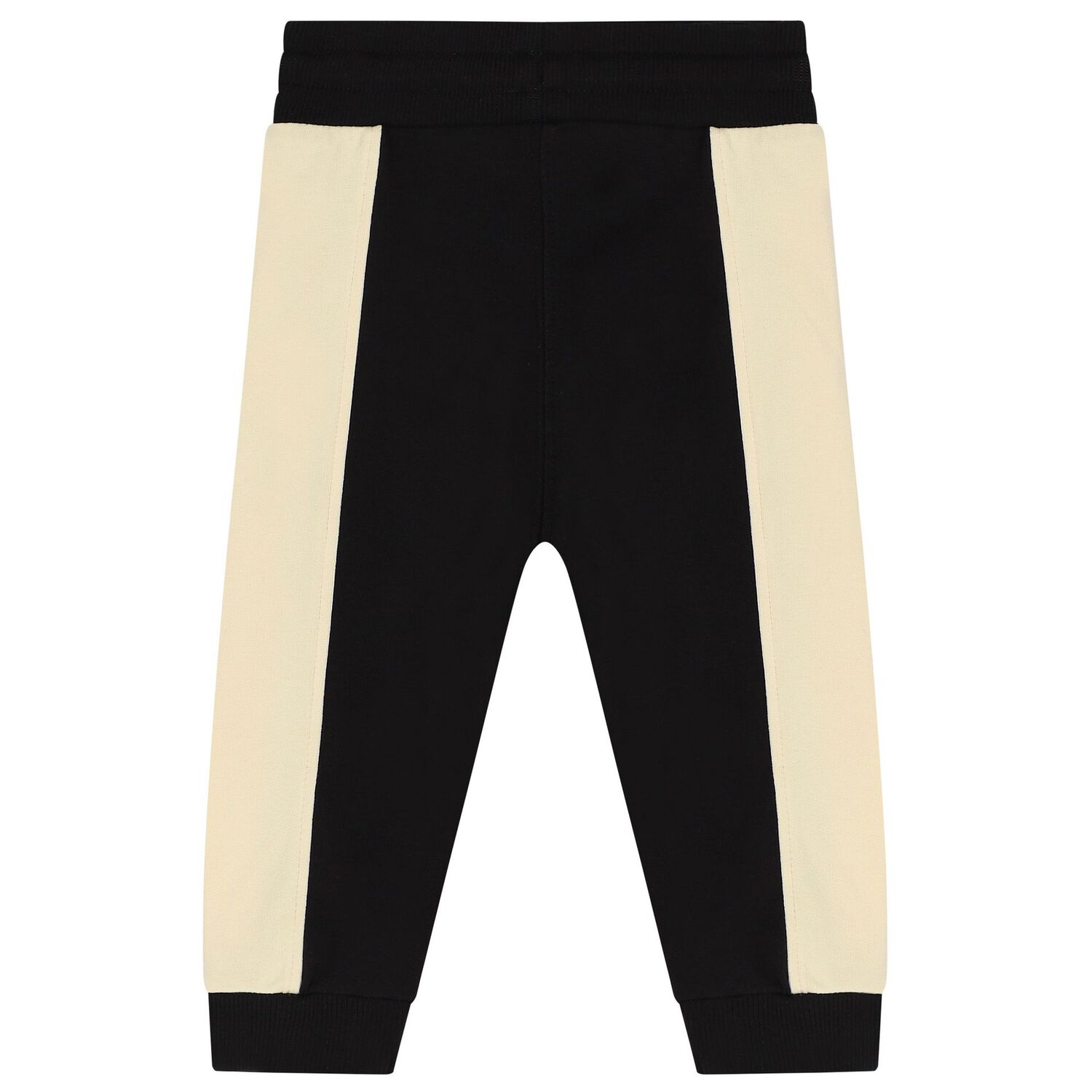 Baby Boys Beige & Black Logo Tracksuit, 1, hi-res image number null
