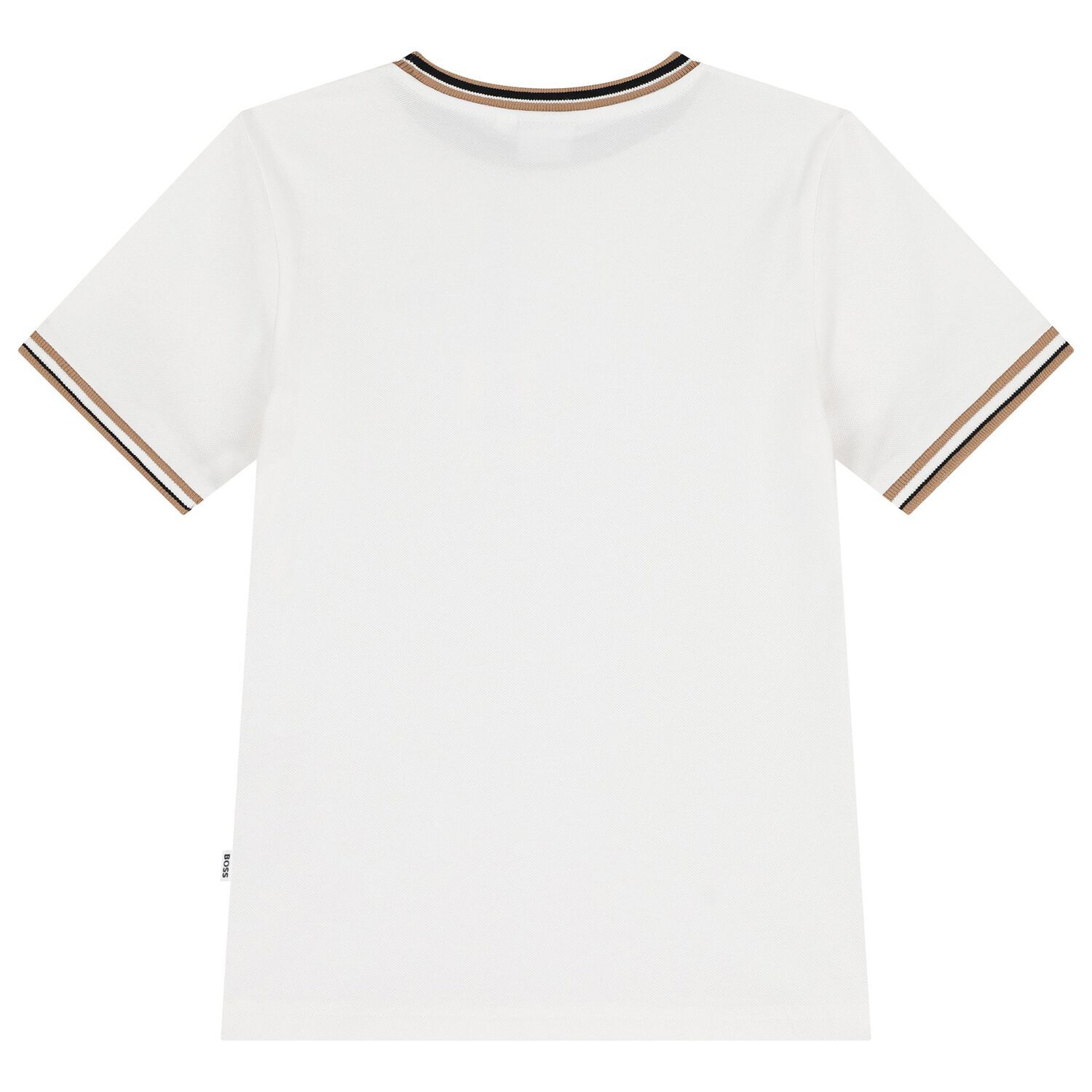 Boys White Logo T-Shirt, 2, hi-res
