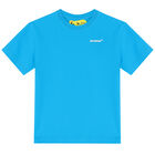 تيشيرت بالشعار باللون الأزرق, 4, hi-res