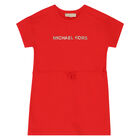 Girls Red Logo Dress, 2, hi-res