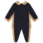 White & Beige Geo Map Babygrow Set, 2, hi-res