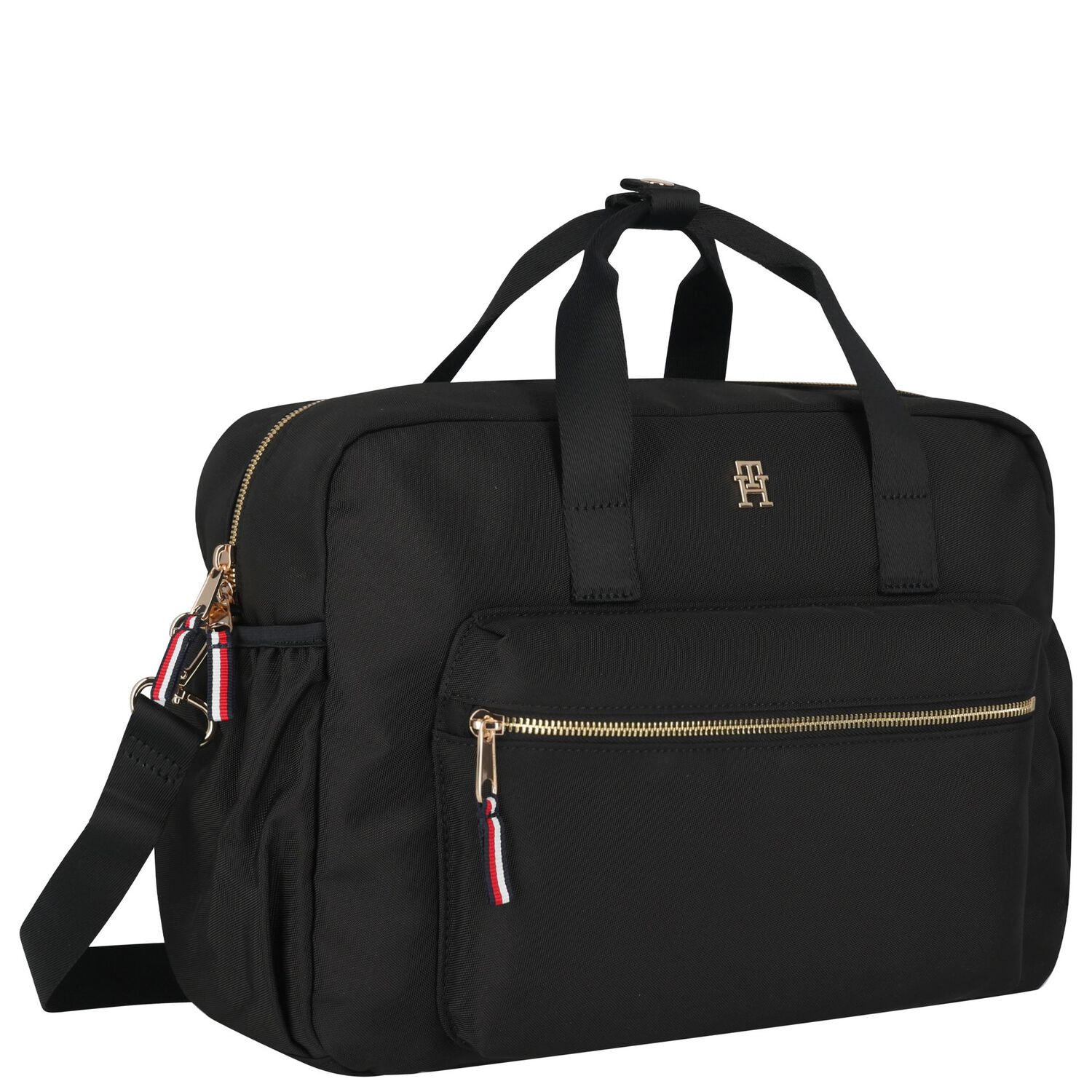 Black Logo Baby Changing Bag ( 37cm ), 2, hi-res