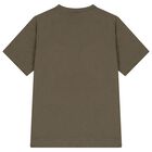 تي شيرت أولاد بالشعار باللون الأخضر, 4, hi-res