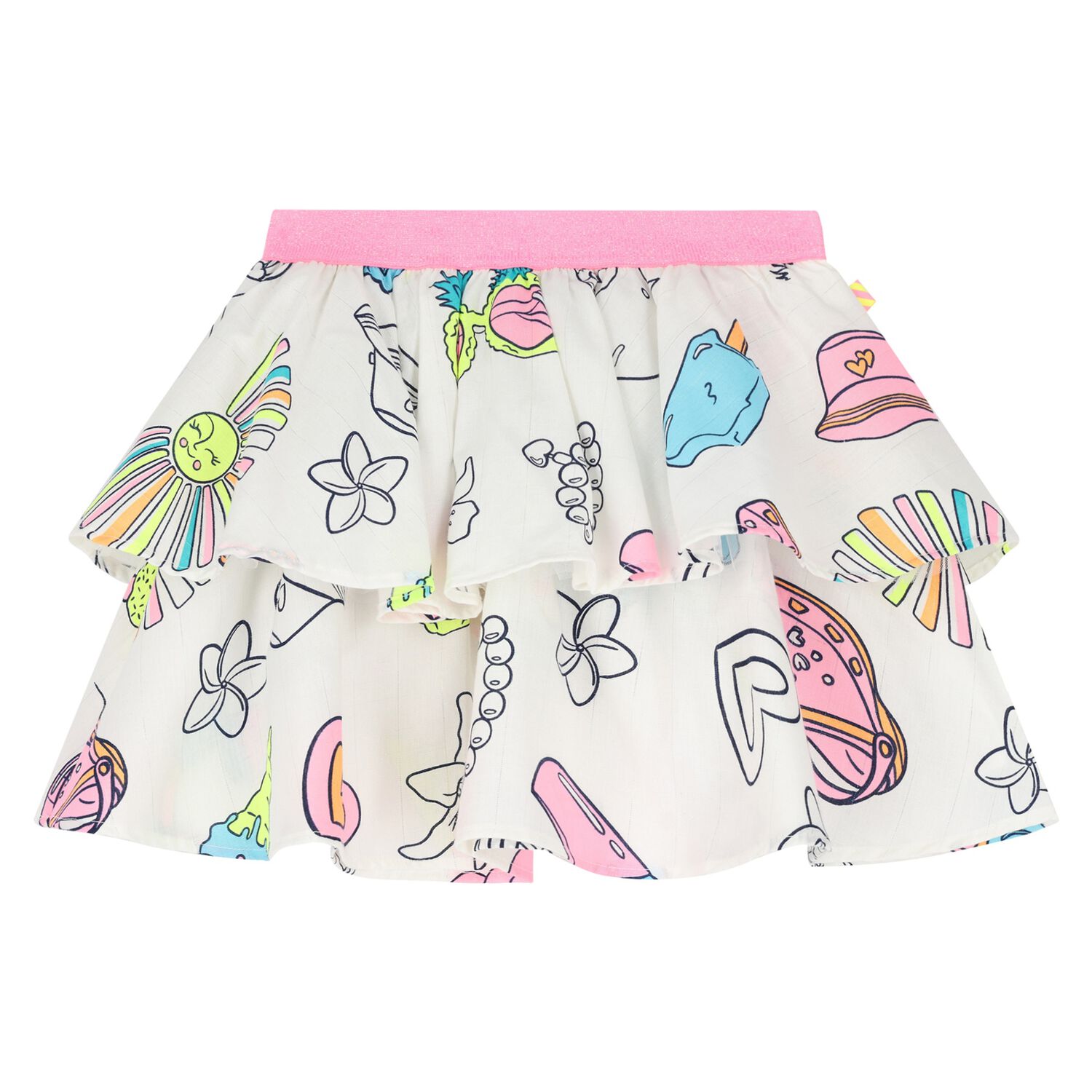 تنورة بنات باللون الابيض, 1, hi-res image number null