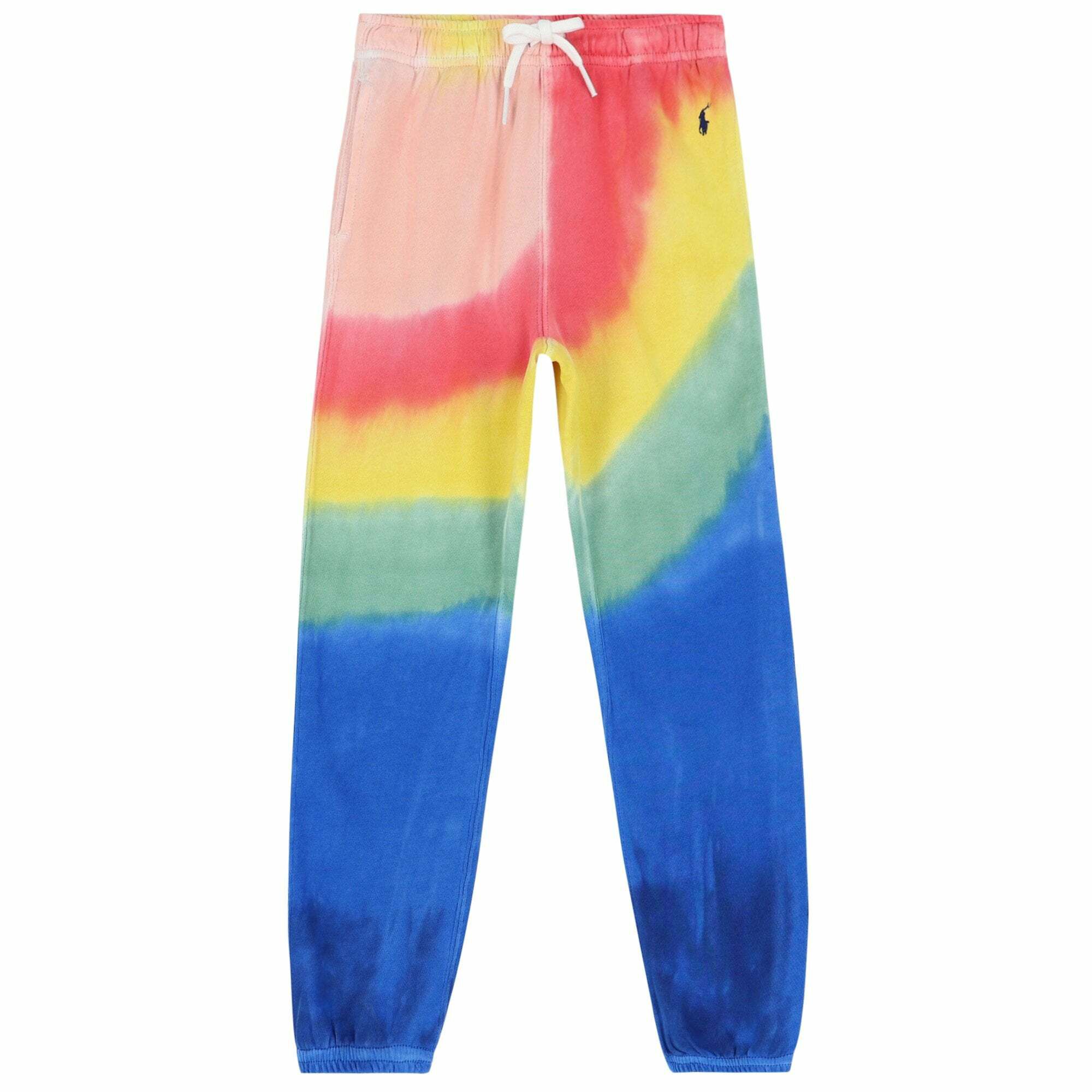 Ralph Lauren Girls Multi Colored Tie Dye Logo Joggers Junior Couture UAE
