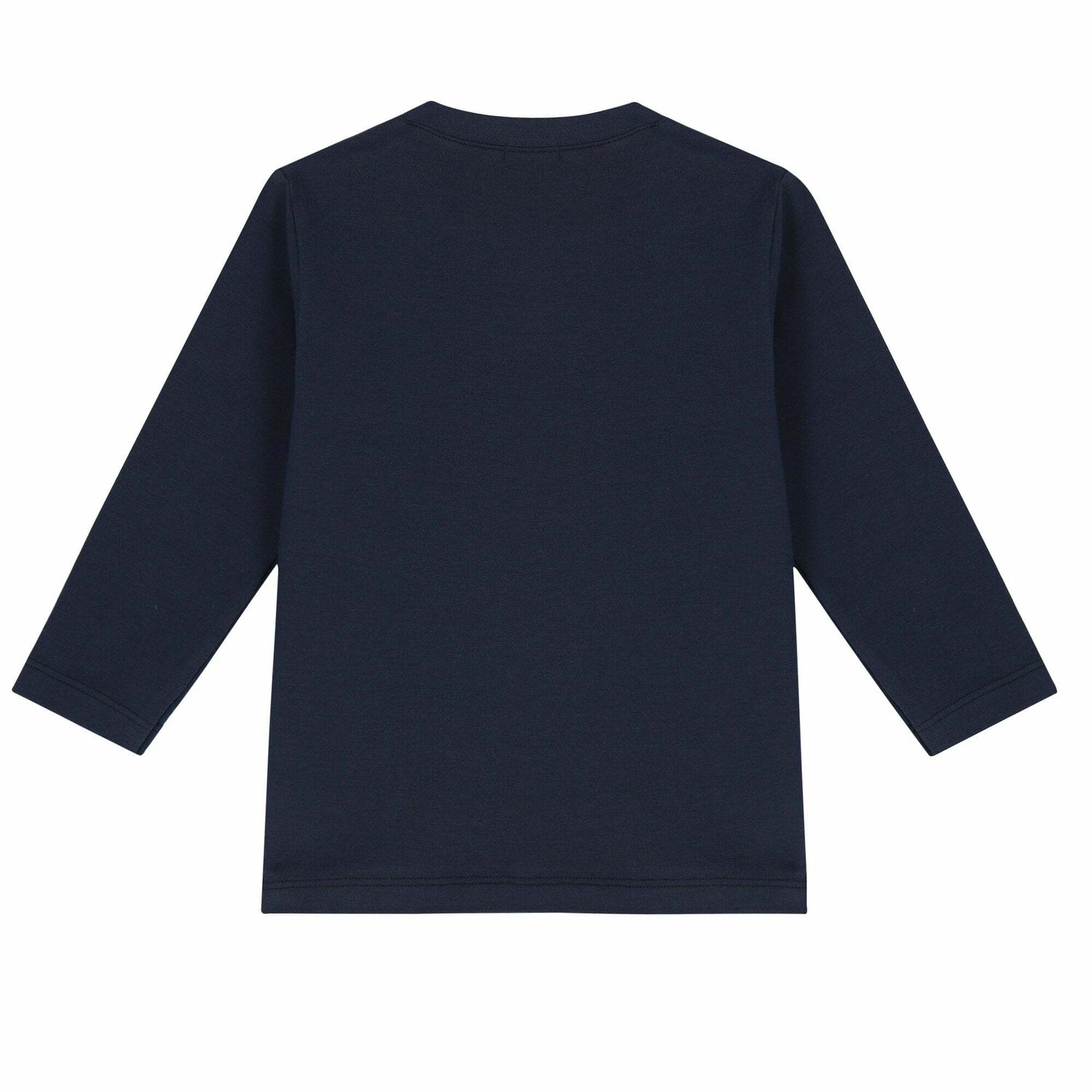 Baby Boys Navy Logo Top, 2, hi-res