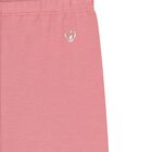 Younger Girls Pink Cotton Leggings, 1, hi-res