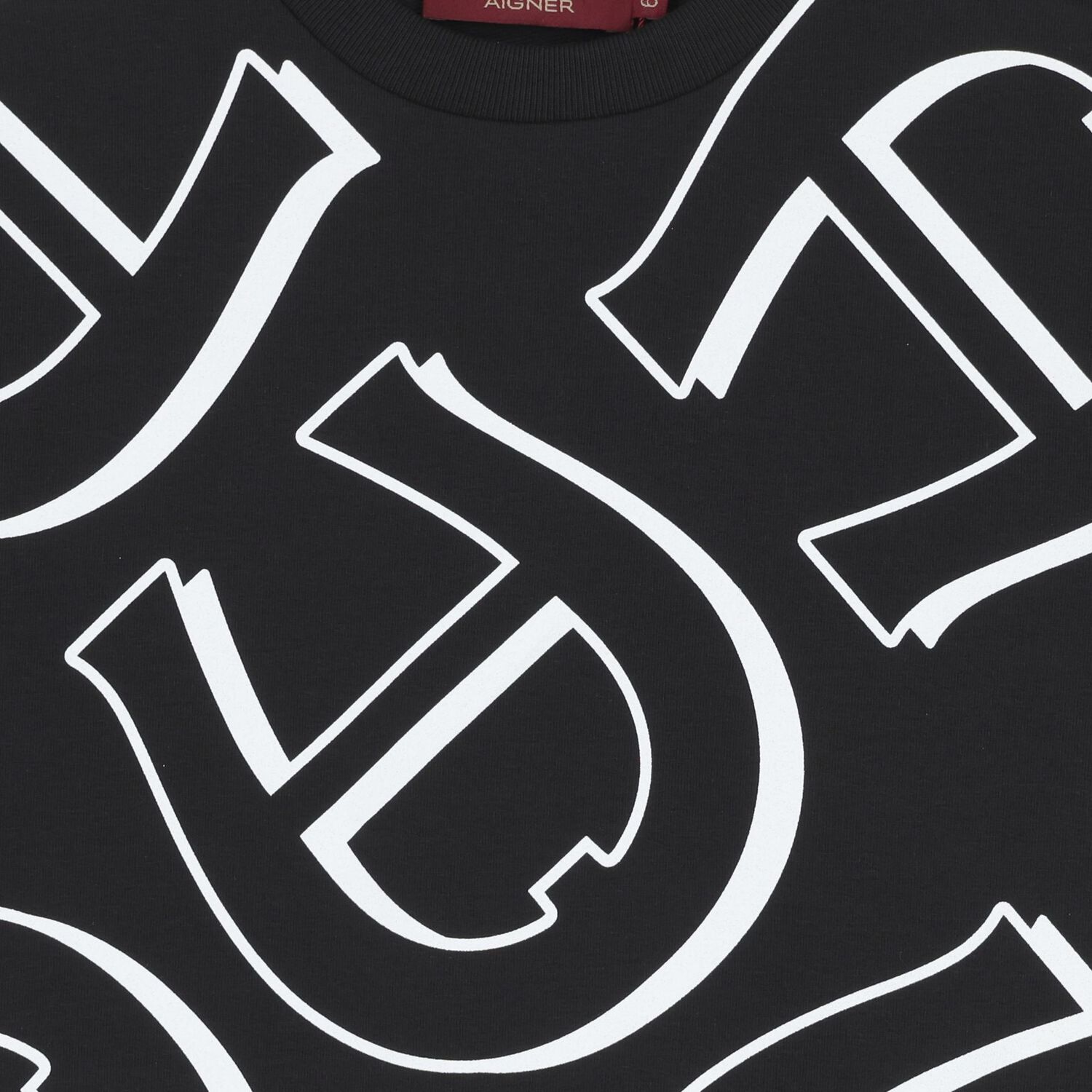 سويت شيرت باللون أسود بشعار للأولاد, 1, hi-res