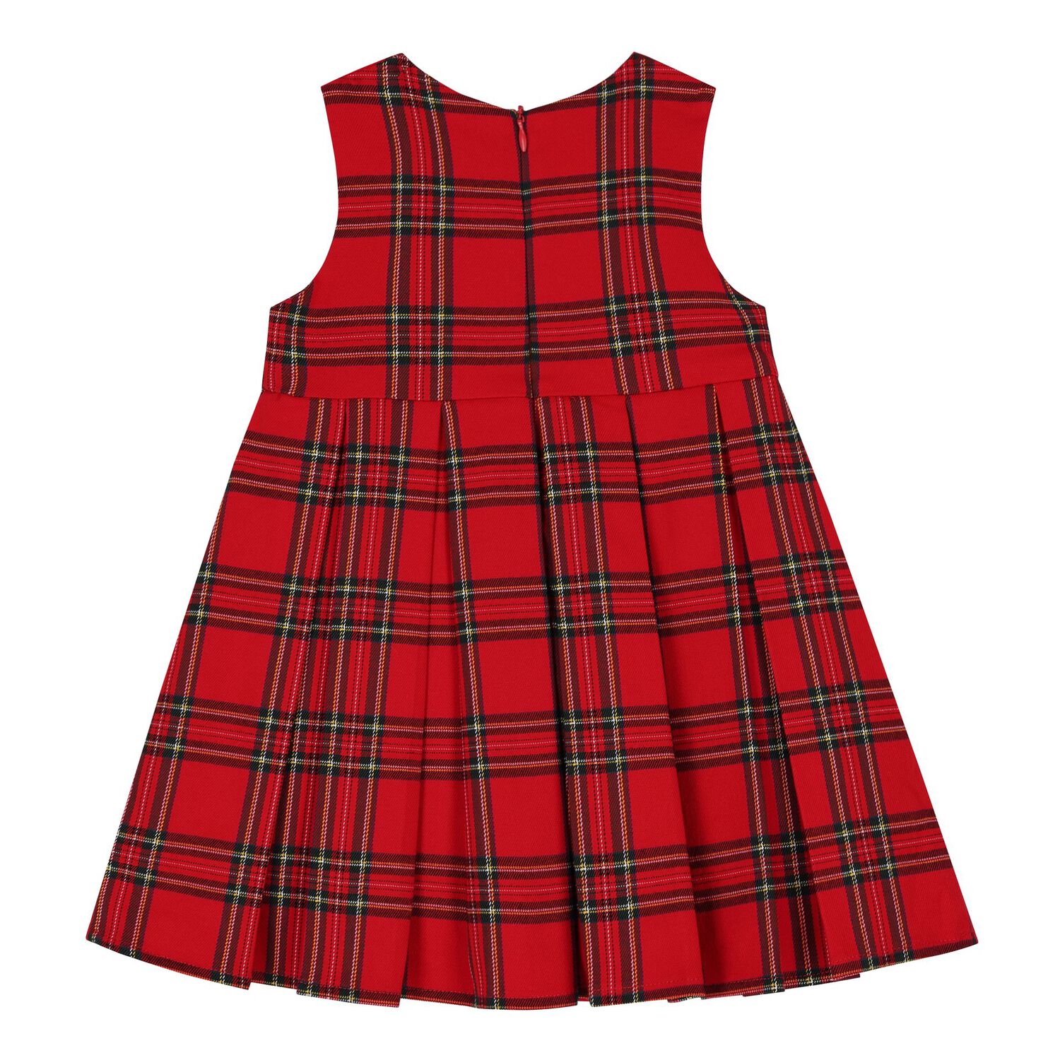 Baby Girls Red Tartan Dress, 1, hi-res image number null