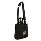 حقيبه يد للبنات بالشعار باللون الاسود , 1, hi-res