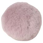 Baby Girls Purple & Ivory Pom Pom Blanket, 2, hi-res