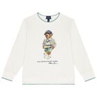 Boys Ivory Polo Bear Sweatshirt, 1, hi-res