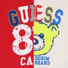 تي شيرت بشعار دب تيدي باللونين الأحمر والعاجي للأولاد, 1, hi-res