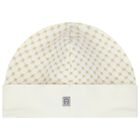 طقم أفرول بالشعار باللون العاجى والذهبى, 1, hi-res