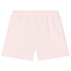 شورت بنات بالشعار باللون الوردي, 1, hi-res