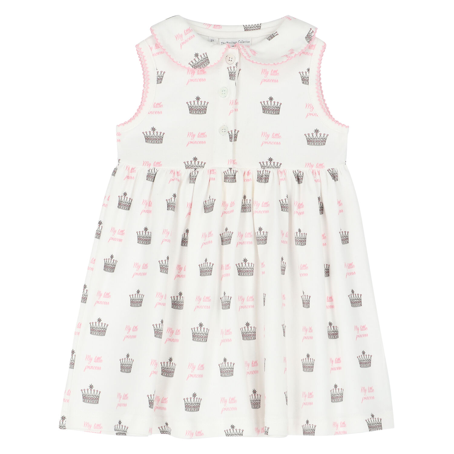 طقم فستان باللون العاجي والوردي, 1, hi-res image number null