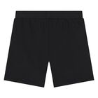 Younger Black Teddy Bear Logo Shorts, 1, hi-res