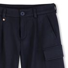 Boys Navy Blue Cargo Shorts, 1, hi-res