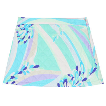 Girls Multi-Colored Padded Skirt