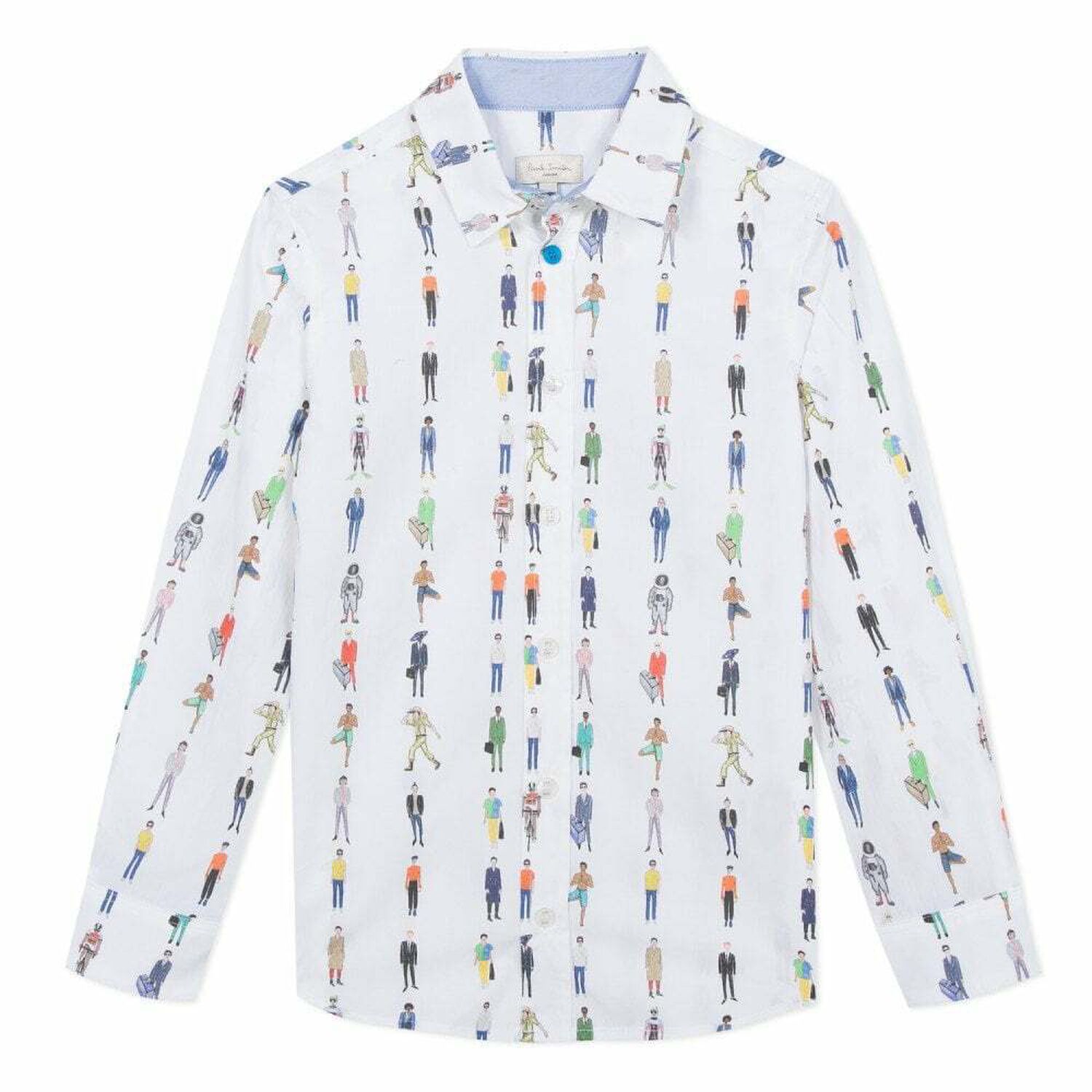 Boys White Cotton Shirt, 1, hi-res image number null