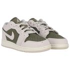 Green & White Air Jordan 1 Low Trainers, 1, hi-res