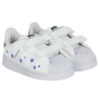 White & Purple Superstar Trainers, 1, hi-res
