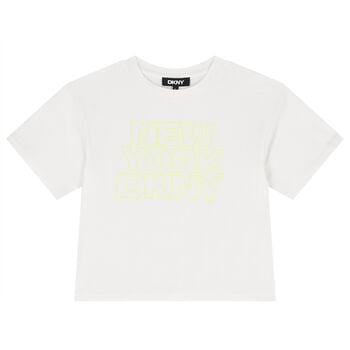 Girls White Logo T-Shirt