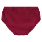 Baby Girls Burgundy Logo Dress Set, 1, hi-res