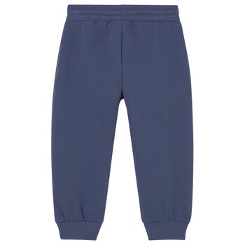 Younger Boys Blue Logo Joggers